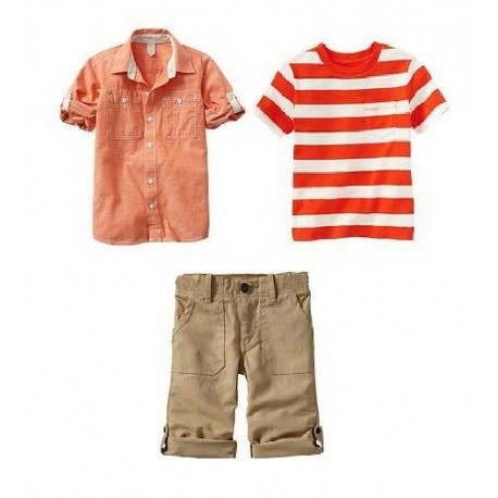 Setelan Senshukei Orange Brown Pant 3in1 Anak Laki-Laki