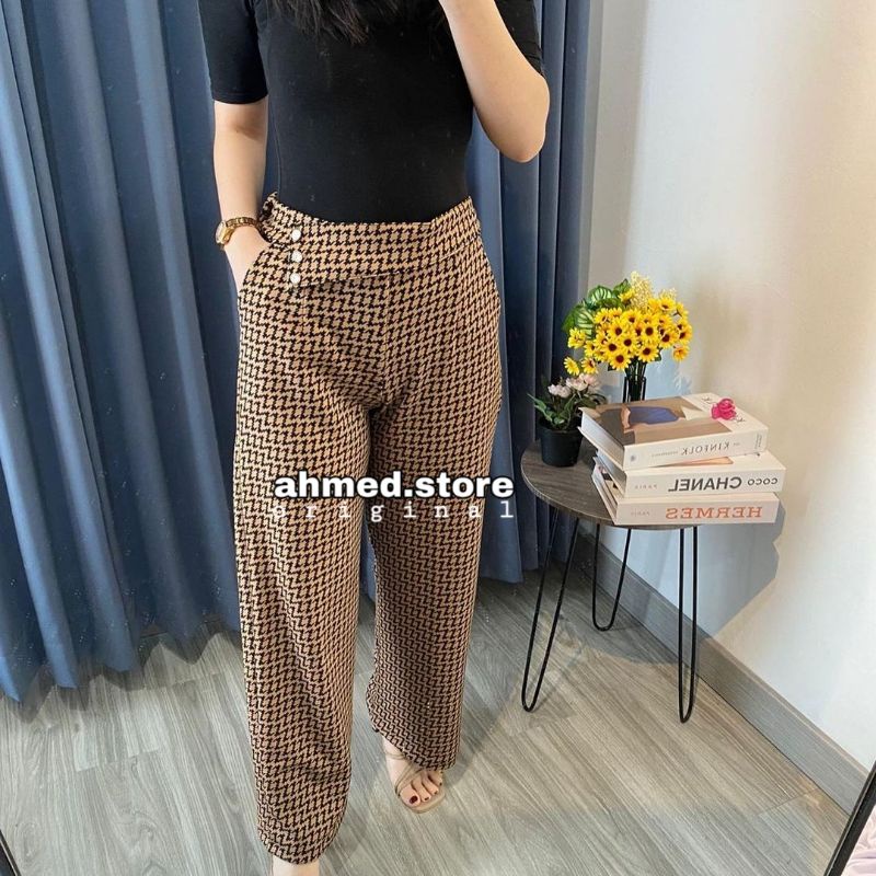 CELANA KULOT SCUBA PREMIUM/KULOT SCUBA IMPORT EMBOS KANCING/CELANA KULOT KERJA/AHMED STORE