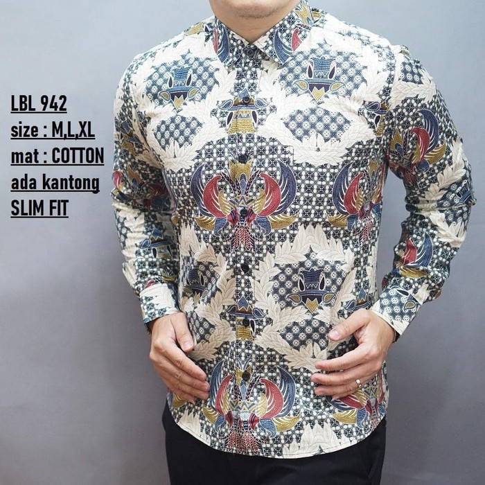 BAJU BATIK KEMEJA SLIMFIT PEIA
