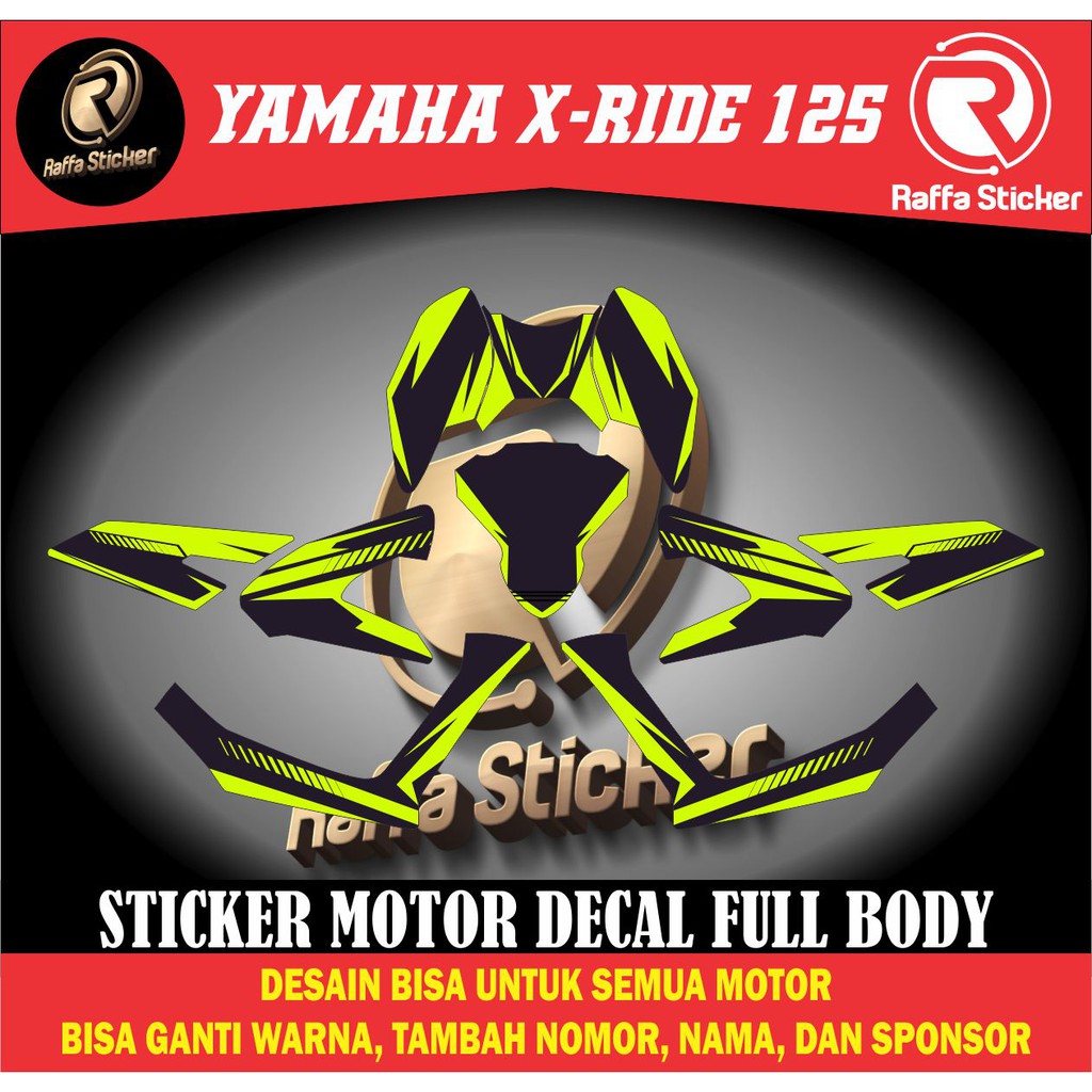 decal x ride 125 decal xride 125 decal x ride new stiker x ride 125 stiker motor x ride 125