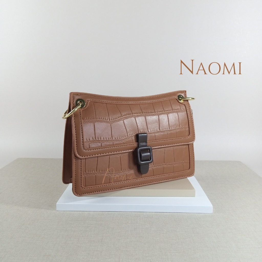 NAOMI - Chelsea Bag Sling Bag Import Long Strap Bag - Tas Wanita Kulit Premium - Slempang Tas Hangout - Tas Wanita - Tas Naomi - Naomi Bag - women bag