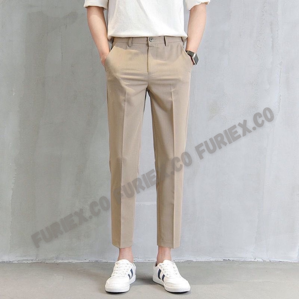 ANKLE PANTS CELANA ANKLE PANTS PANJANG PRIA CELANA ANKLE PANTS SLIM FIT CELANA SIRWAL