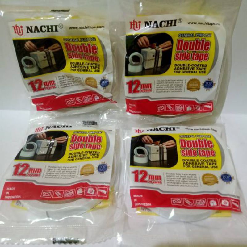 

Dobel tape 12mm selotip kecil 1/2 inc
