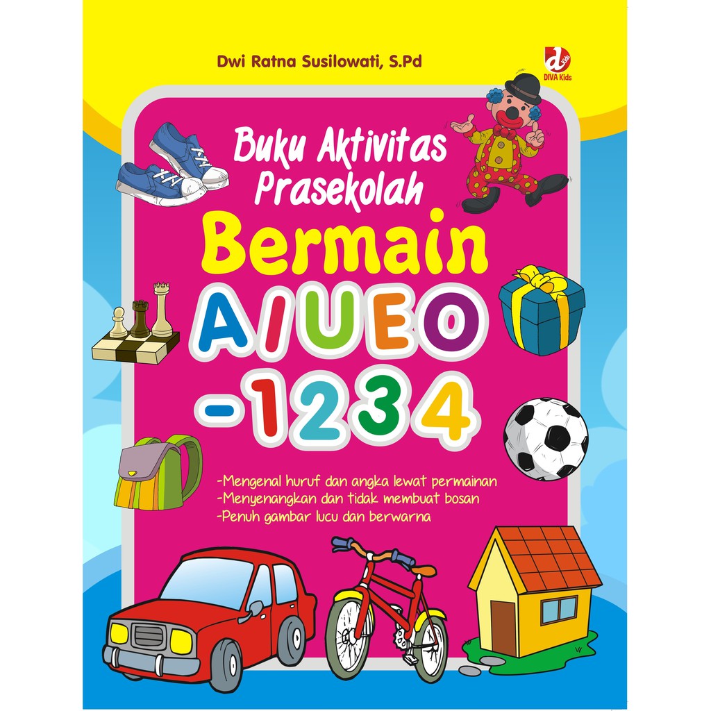 

Buku Aktivitas Prasekolah Bermain AIUEO-1234 - DIVA Press