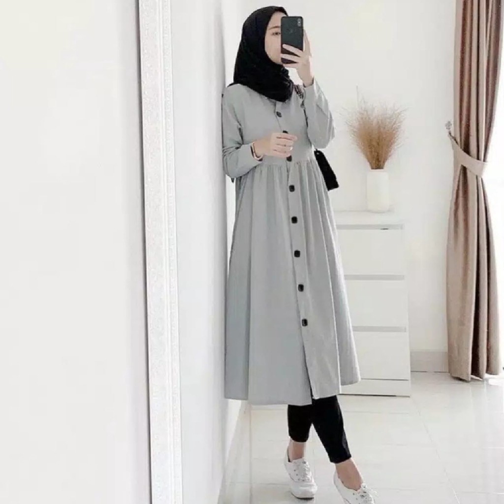 nada tunik / tunik kancing / tunik terbaru / tunik selebgram / tunik murah / tunik kekinian / unik