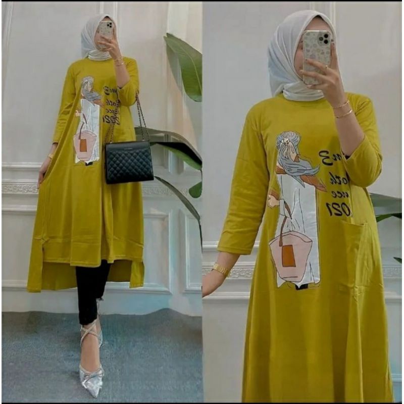 Soraya midi dress / dress wanita terbaru / midi dress terlaris 2022