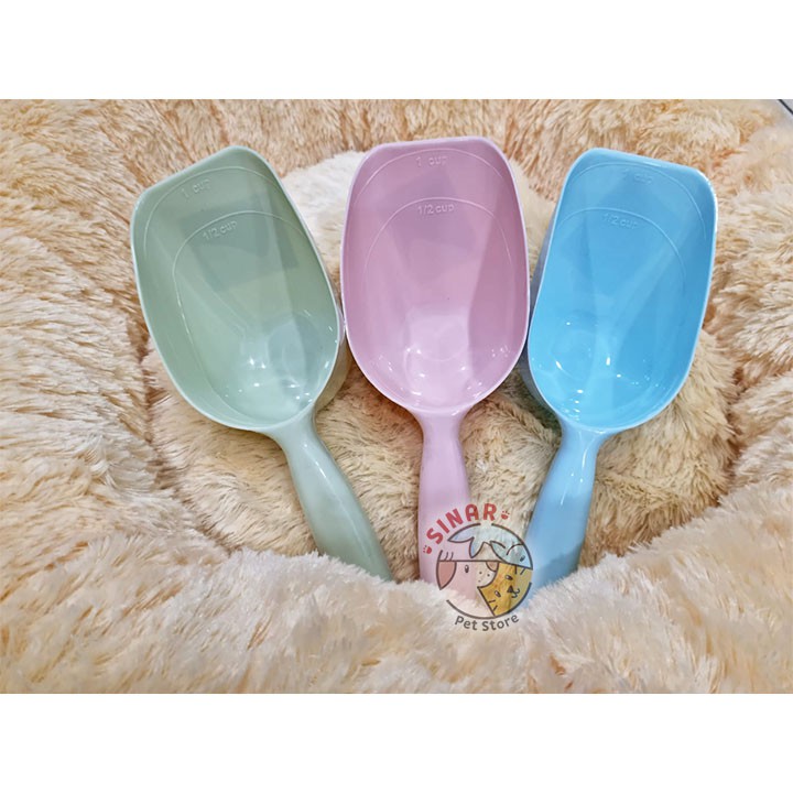 Food Scoop Large 8 x 24CM Sendok/Sekop/Serok Pelet Hewan Kucing Anjing