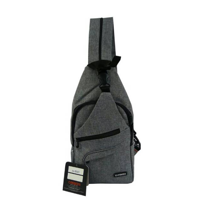 BISA COD - Carboni AA00022 Tas Selempang Pria Tas Fashion Pria Multifungsi - Grey