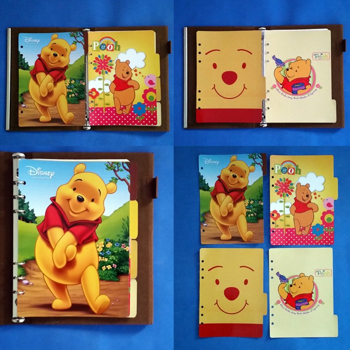 

Pembatas Winnie The Pooh Binder 2 Ring, 6 Ring, 20 Ring, 26 Ring 1 Set 4 lembar glossy murah