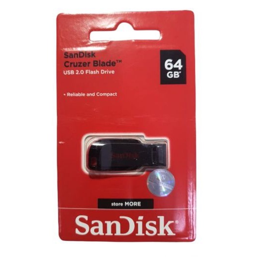 SANDISK FLASHDISK 64GB USB 2.0 / FLASH DISK 64 GB USB 2.0 ORIGINAL