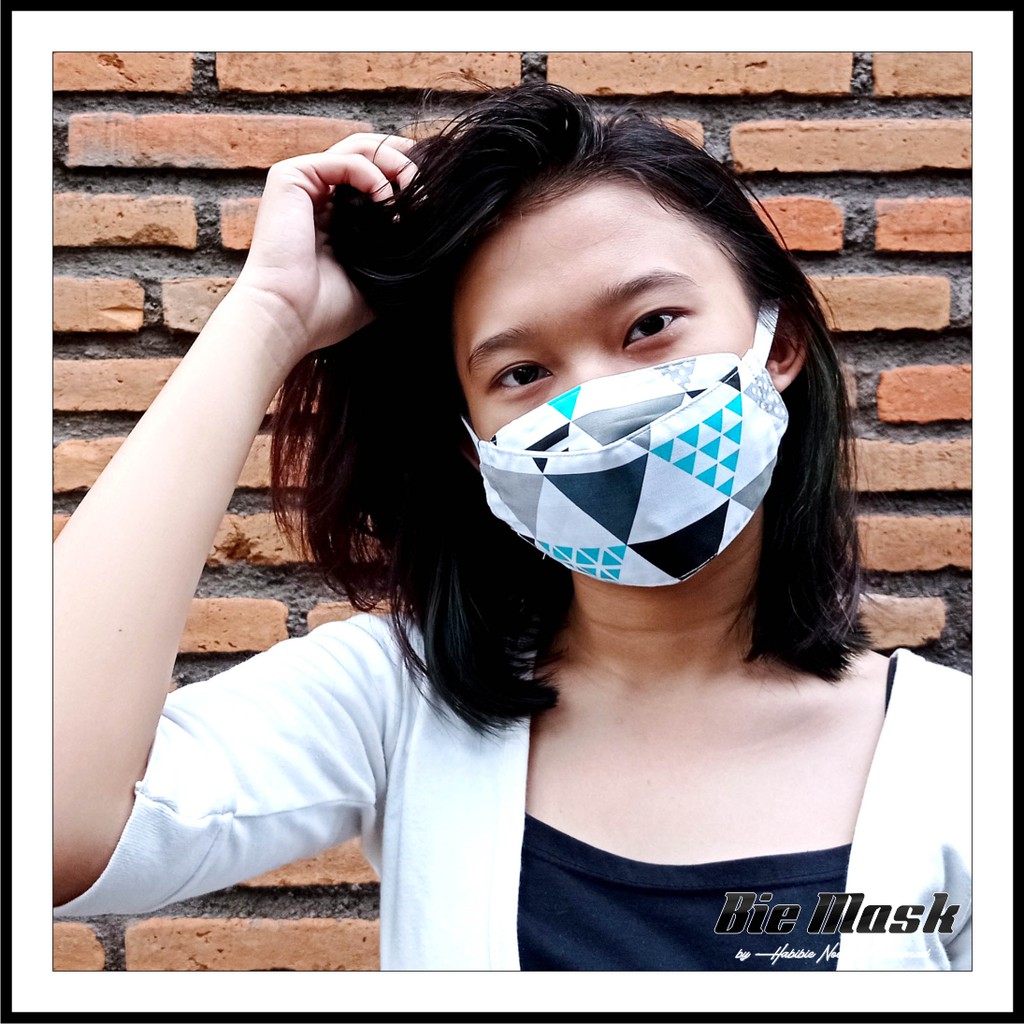 MASKER KAIN HIJAB &amp; NON HIJAB 2 PLY EVO KOREAN STYLE BISA DIISI TISU