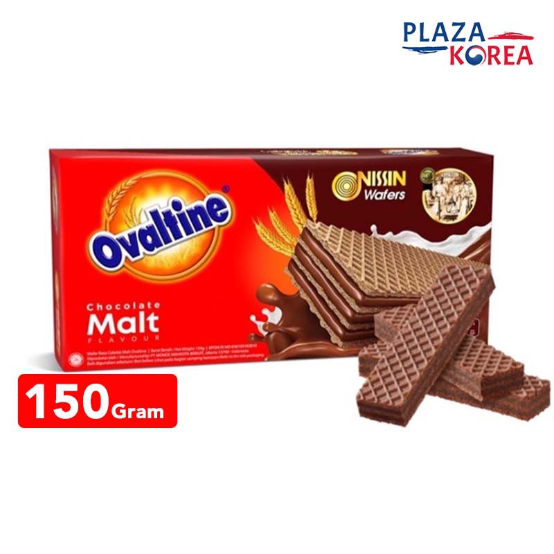 

NISSIN WAFERS OVALTINE 150GR - CEMILAN WAFER LAPIS COKELAT RENYAH