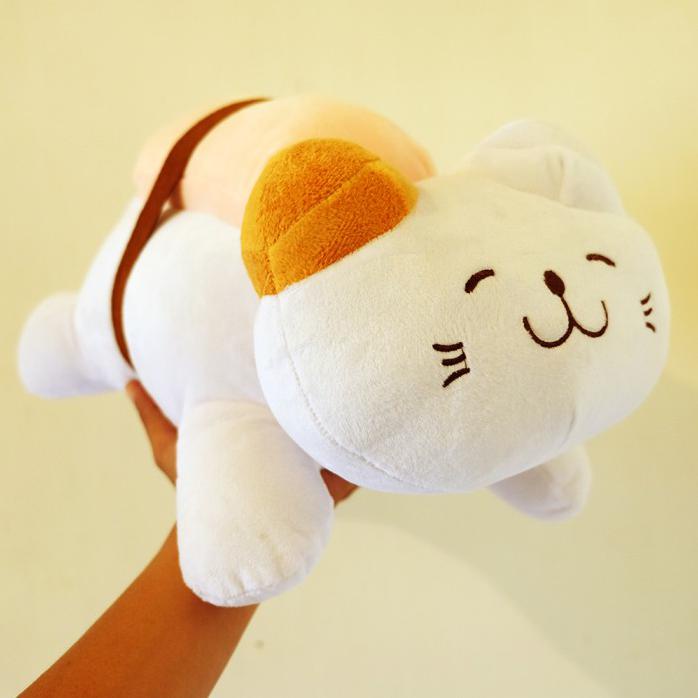 BONEKA BANTAL CAT SUSHI JEPANG ANIMAL KUCING 40CM IMPOR HADIAH MINISO