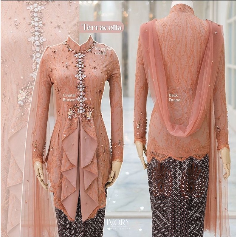 Teracotta Kebaya Pesta Kebaya Kondangan Kebaya Wisuda Kebaya Tunangan