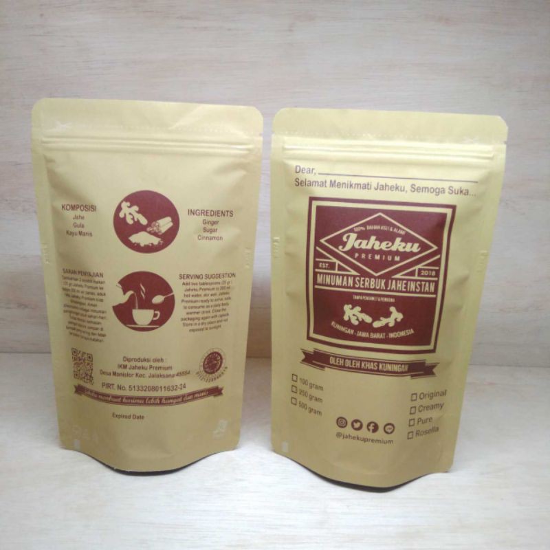 

(Promo) Wedang Jahe Premium 500 gram Original Jaheku Premium