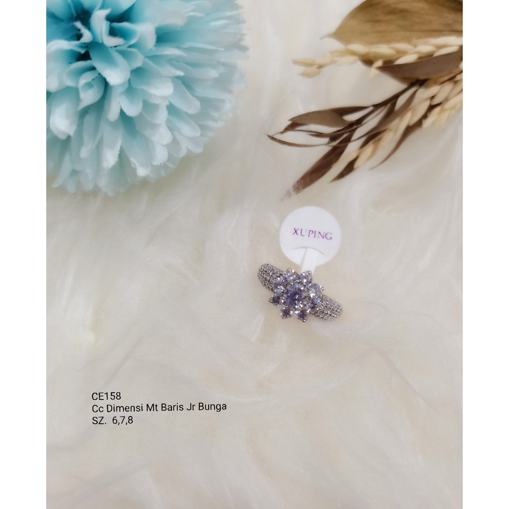 Cincin Dimensi Xuping Mt Baris Jr Bunga CE158
