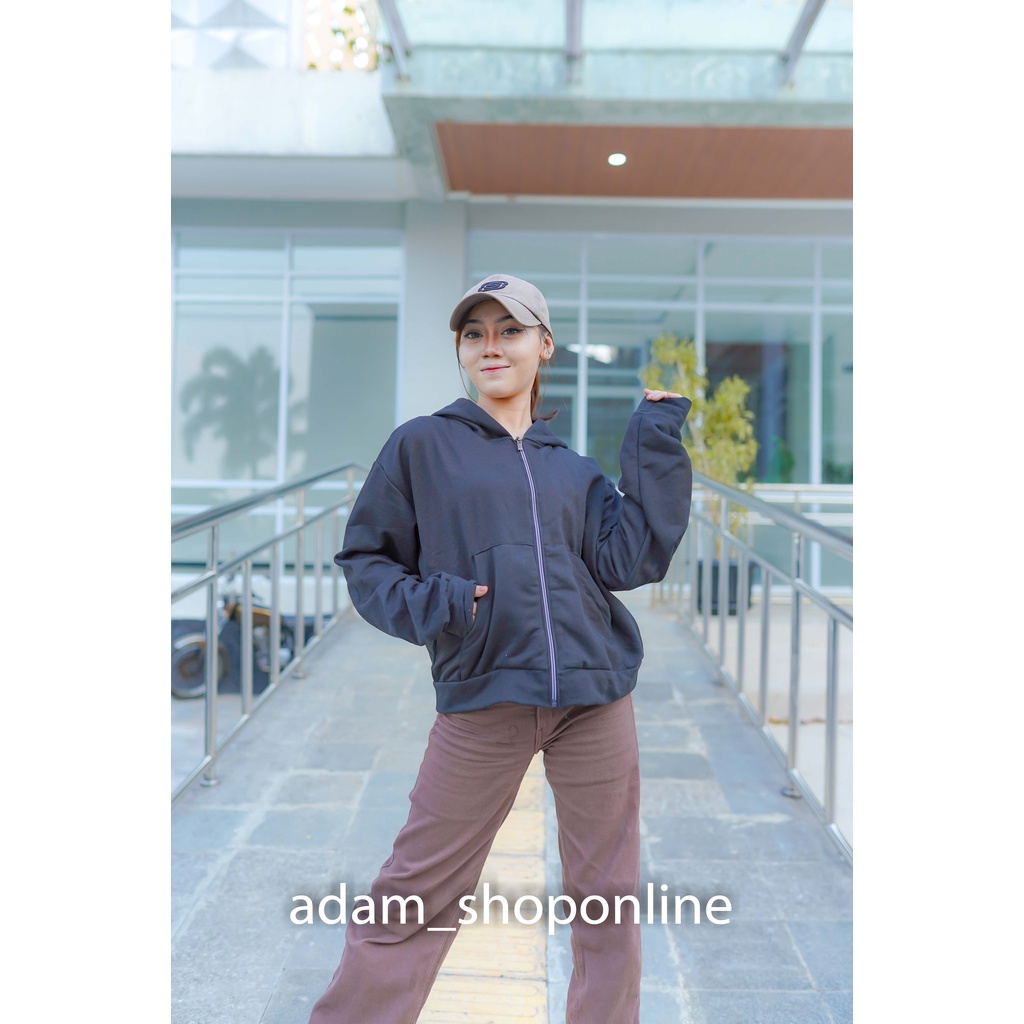 HOODIE WANITA - YEE JIN JAKET - JAKET POLOS - SWEATER - ATASAN WANITA - KOREAN STLE