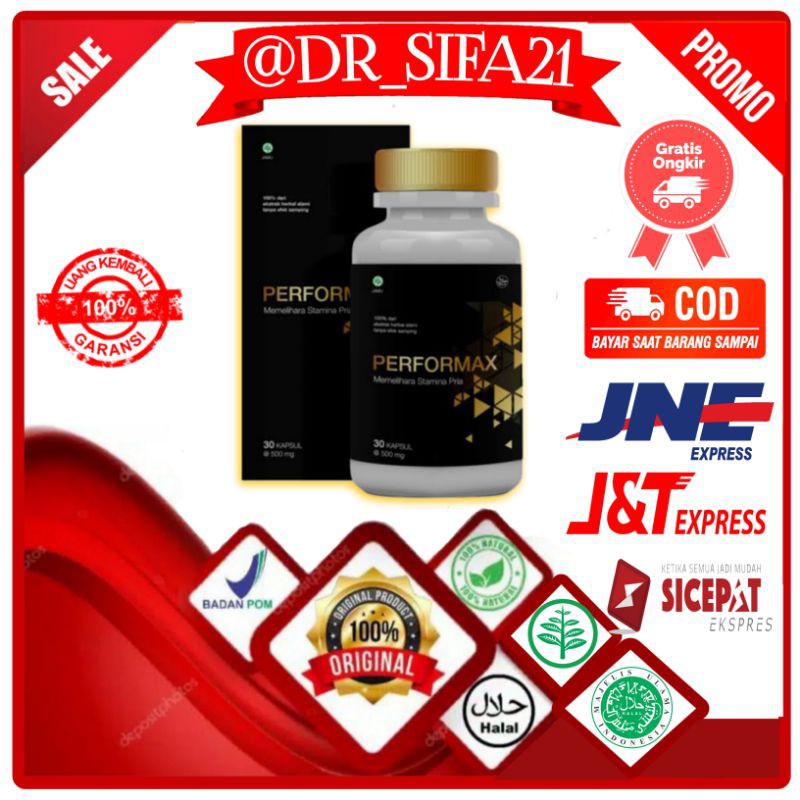 Dr_sifa21 Performax asli original obat pembesar pria kuat tahan lama isi 30kapsul