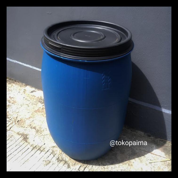 Jual Update Tong Drum Air Drum Sampah Drum Plastik 60 Liter Biru 2410