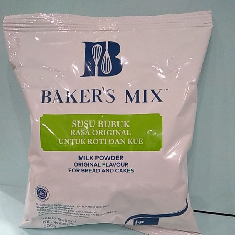 SUSU BUBUK BAKER'S MIX RASA ORIGINAL UNTUK ROTI DAN KUE 500 gr