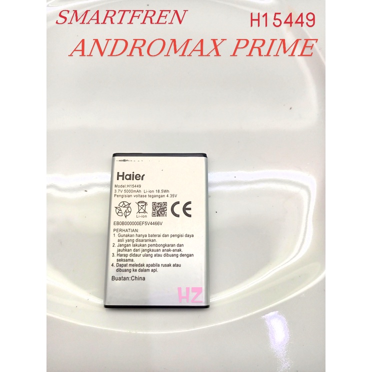 BATERAI SMARTFREN ANDROMAX HAIER H15449 --- ANDROMAX PRIME 4G LITE / H --- BATTERY / BATRE / BATERE 