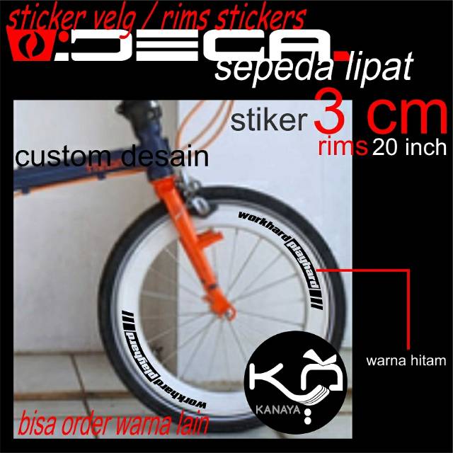 30 Ide Keren Stiker Velg Sepeda Lipat 20  Inch Aneka 