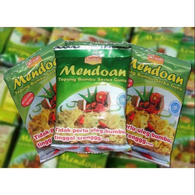 

TEPUNG MENDOAN /BAKWAN / TAHU GORENG / UDANG GORENG / AYAM KENTAKI / TERIGU / BUMBU SERBA GUNA ALIDA