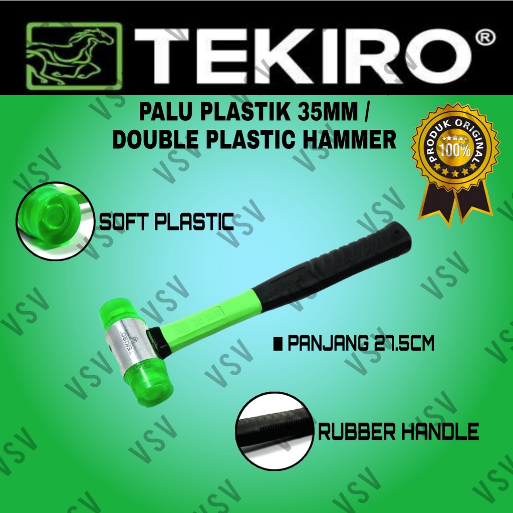 TEKIRO Palu Plastik 35mm Double Plastic Hammer TEKIRO