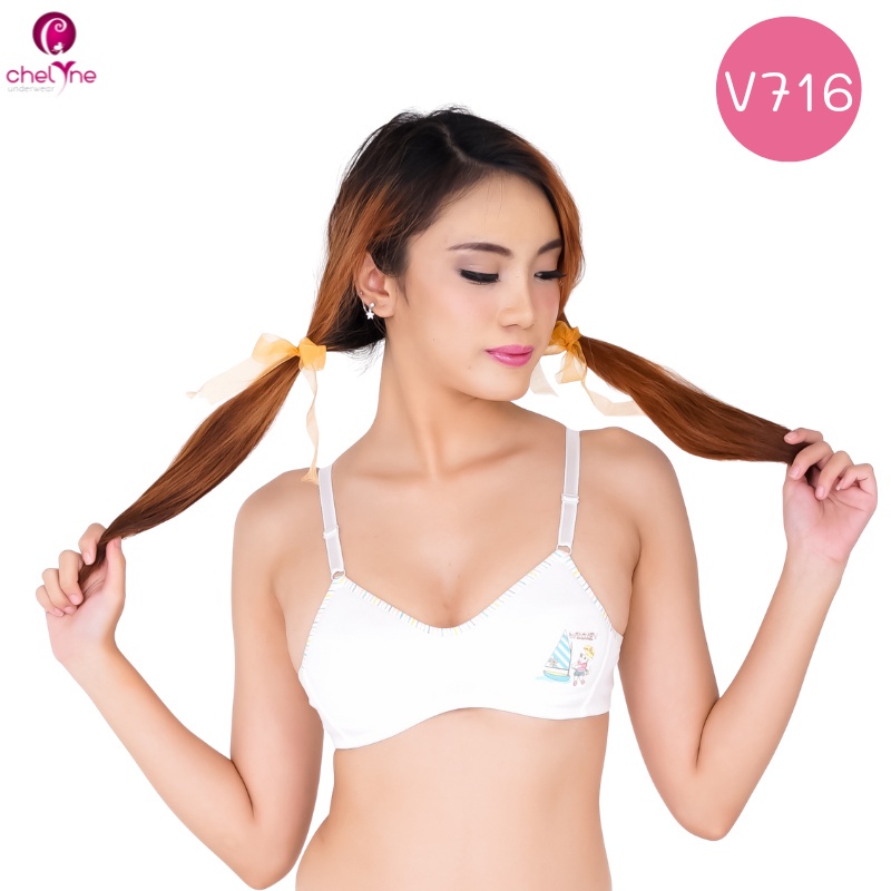 BH Chelyne Busa Tipis Remaja Motif V616 / V716 Mini Daily Bra - Kaos Katun