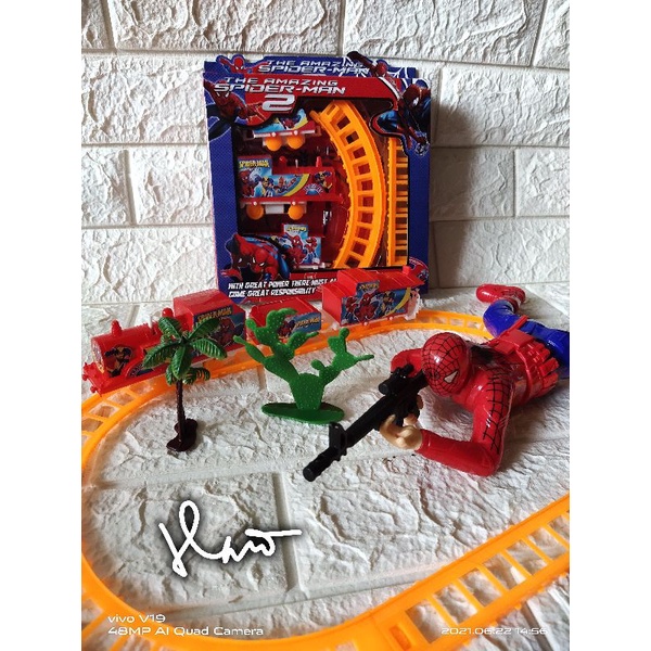 Mainan Kereta Api Track Spiderman Murah