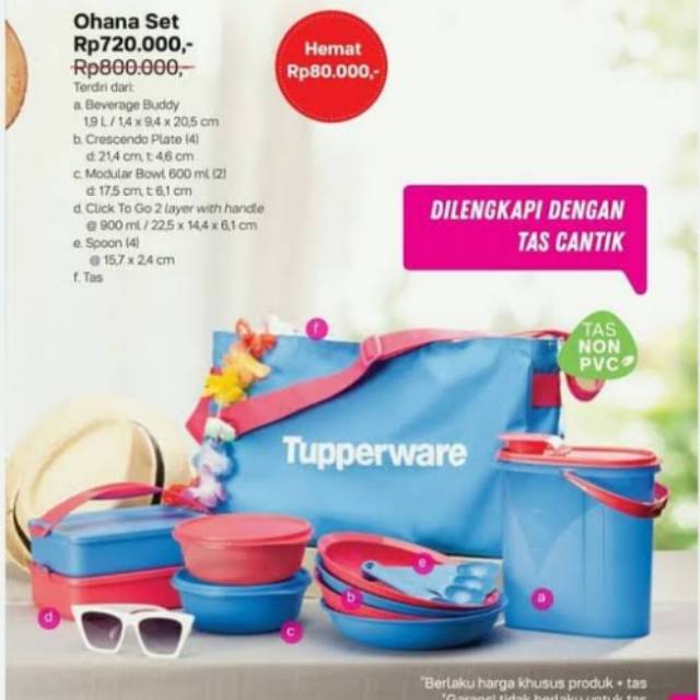 SALE  Ohana Set Tupperware