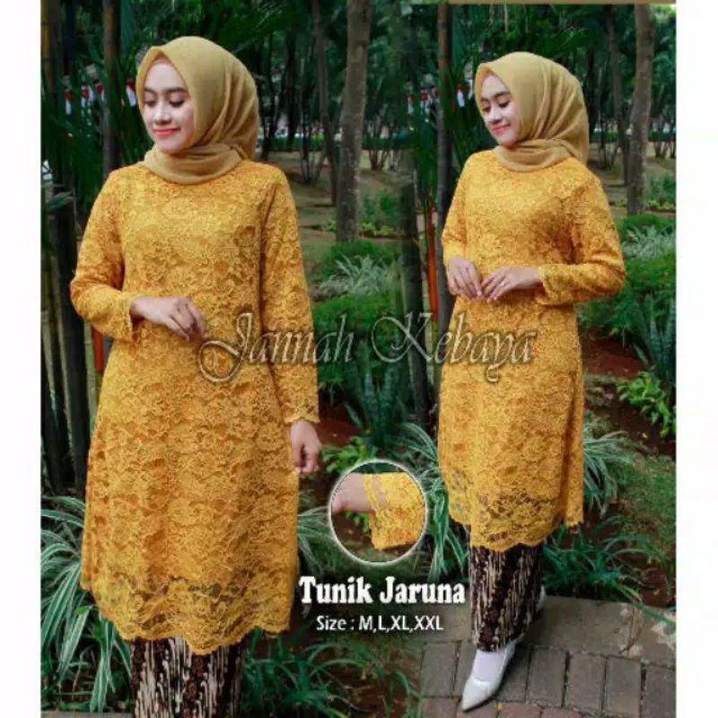 NEW REAL PICT SETELAN KEBAYA TUNIK/KEBAYA MODERN/KEBAYA TUNANGAN/KEBAYA PESTA