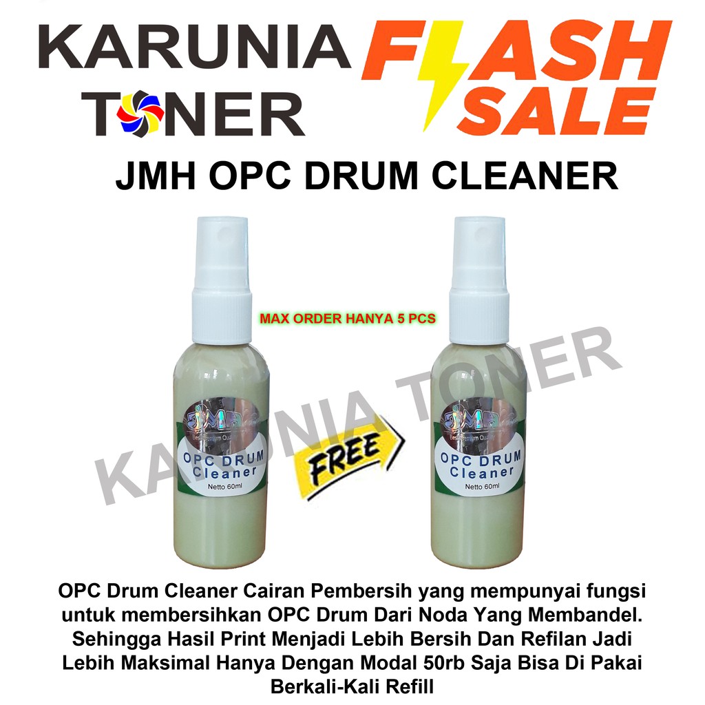 JMH OPC DRUM CLEANER ( CAIRAN PEMBERSIH ) FOR PRINTER LASER BUY 1 GET 1