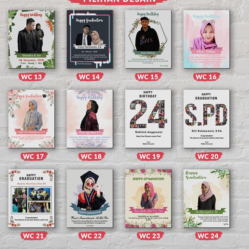 

New gelai Kado Ulang Tahun Hadiah Wisuda Pernikahan Anniversary Karikatur Lucu [✓COD] Watercolor 10