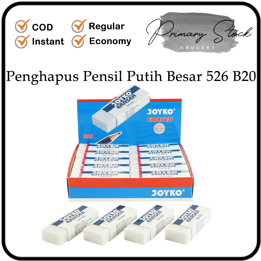 

Penghapus Pensil Penghapus Joyko Pensil Putih Besar 526 B20