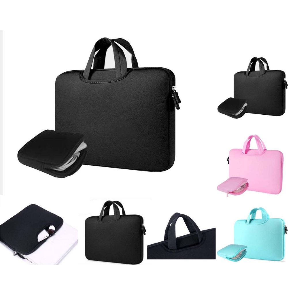 Tas Laptop Softcase Jinjing Foam Neoprene for Macbook  Size 13 - 14 inch