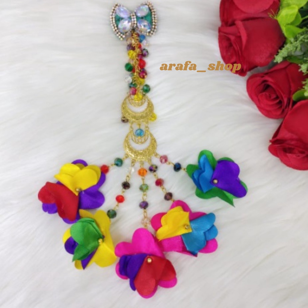 Bros Dagu Kristal - Bros Dagu Panjang Mewah - Bros Jilbab Mewah - Bros Juntai Panjang