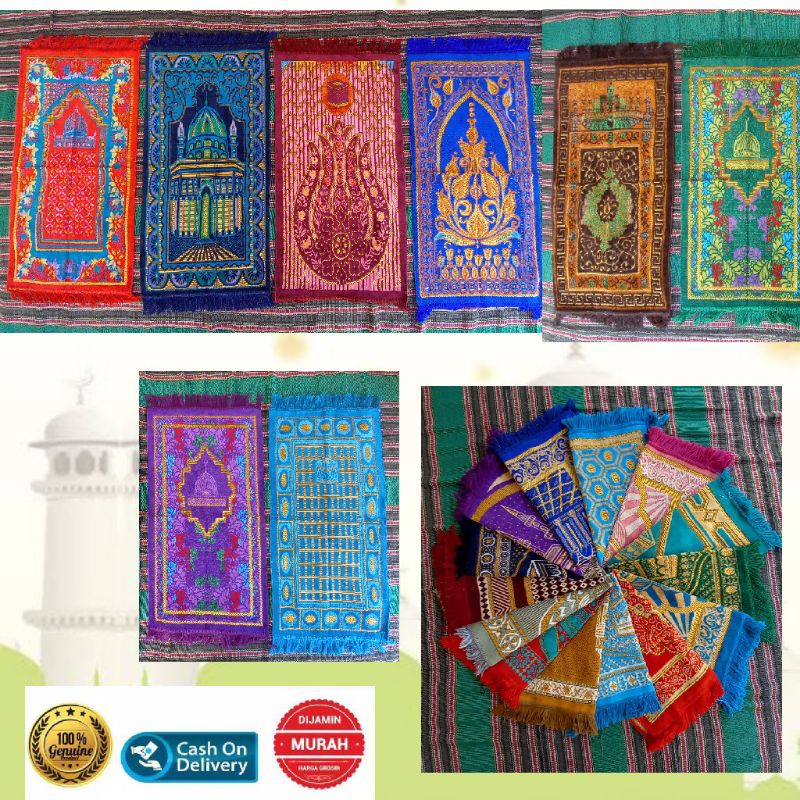 sejadah istanbul turki buludru kualitas import ukuran 105x53/sejadah premium