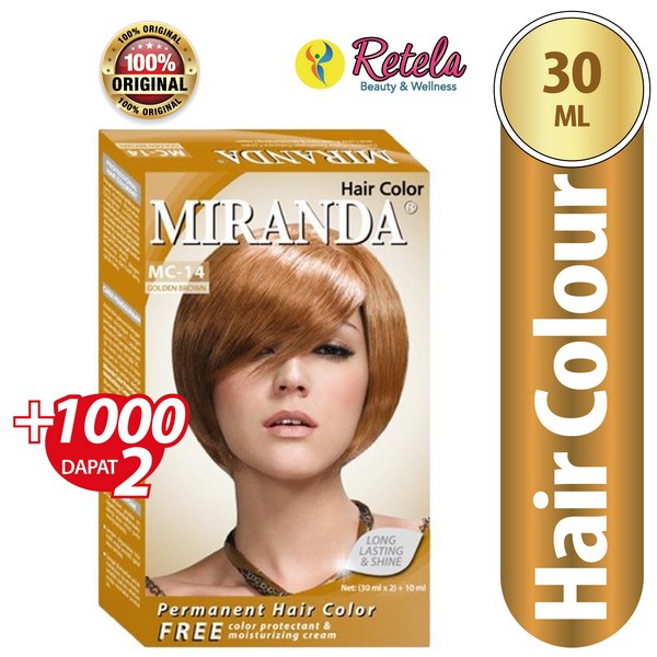 Miranda Hair Color Mc 14 Golden Brown 30 Ml Pewarna Miranda Hair Color Mc 14 Golden Brown 30 Ml Pewarna