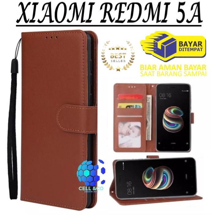 Flip cover XIAOMI REDMI 5A Flip case buka tutup kesing hp casing hp flip case leather wallet