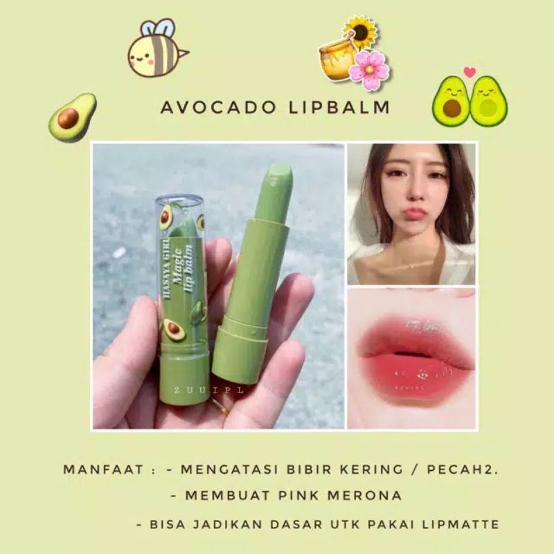 Medan Termurah pelembab bibir Lip balm avocado magic by hasaya