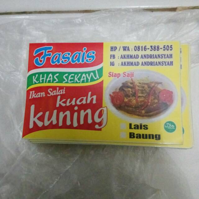 

Fasais Ikan Salai Kuah Kuning Khas Sekayu