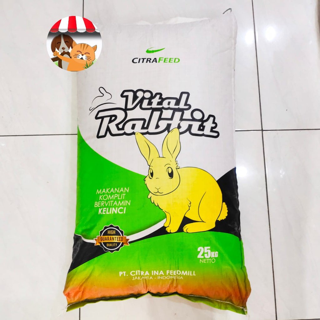 Pelet Pakan Makanan Kelinci Citrafeed Vital Rabbit Food 25 kg