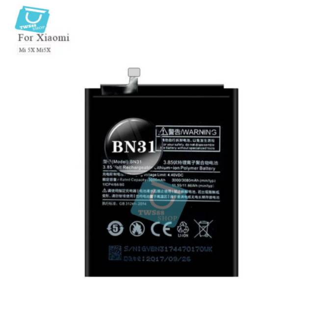 Batre Battery Baterai Xiaomi BN31 / Mi 5X / Redmi Note 5A