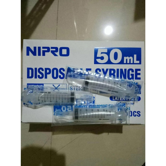 dsds01f Nipro Disposable Syringe 50Ml Suntikan Oral Satuan Ds201S