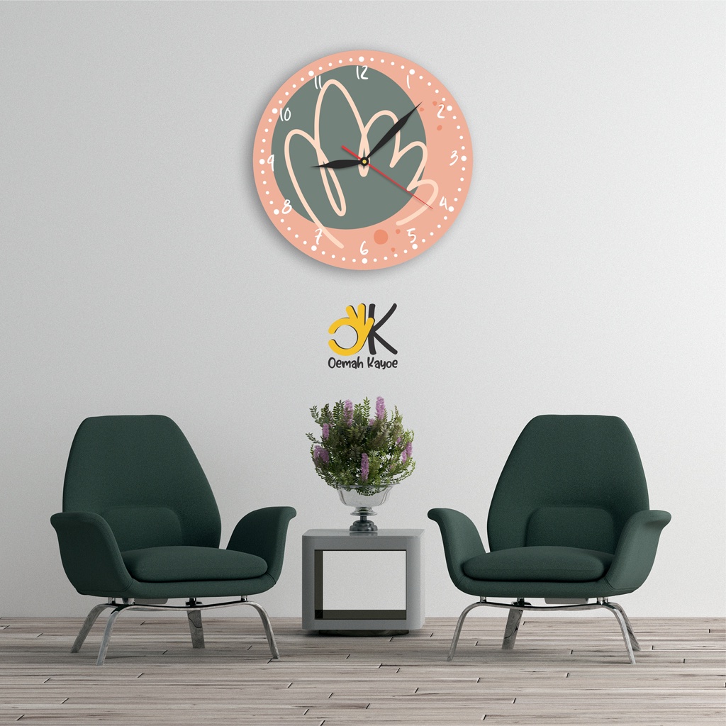 JAM DINDING UNIK AESTHETIC SHABBY CHIC WALL CLOCK RUMAH KAYU BOHO ESTETIK RETRO-2