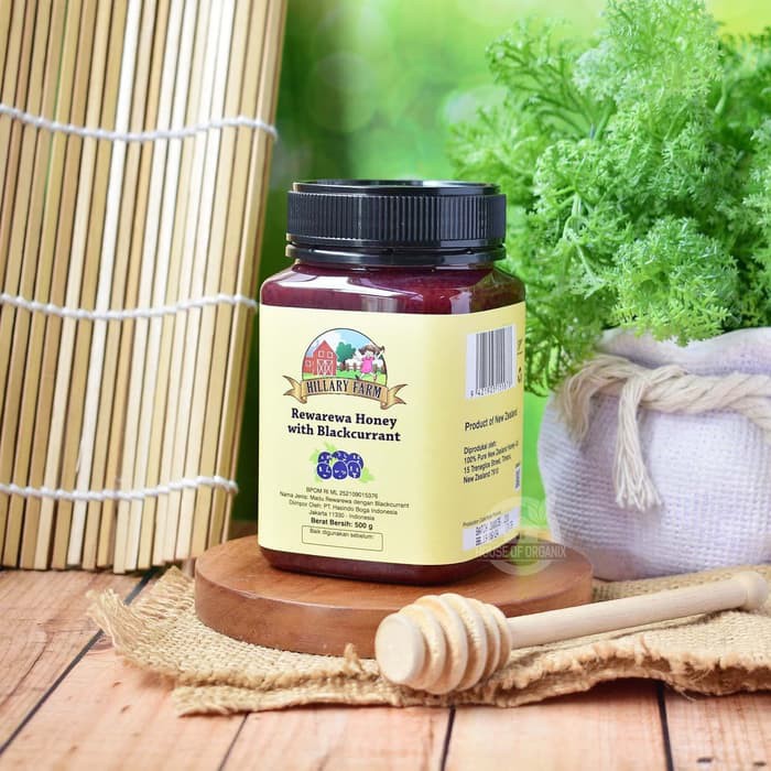 

Best seller Hillary Farm - Rewarewa Honey with Blackcurrant 500 Gr Termurah