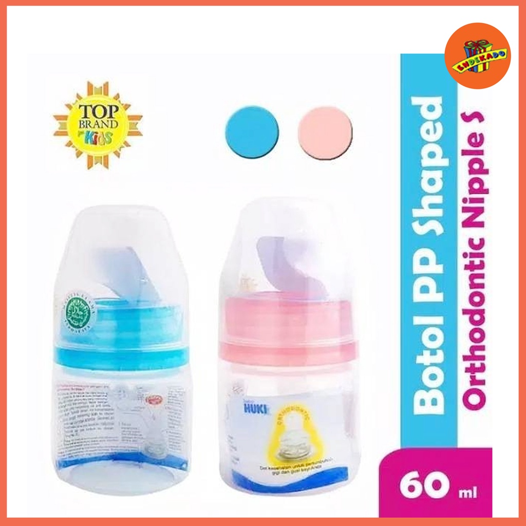 BABY HUKI PP BOTTLE with ORTHODONTIC NIPPLE CI0216 - Botol Susu 60ml