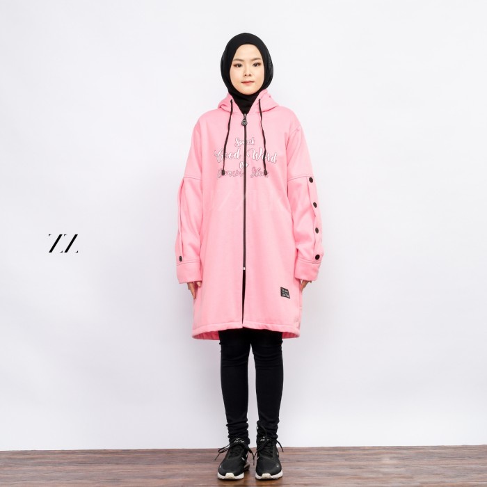 LUZZERA MAHARDIKA - Jacket Wanita Muslimah Jaket Hijaber Jaket Panjang