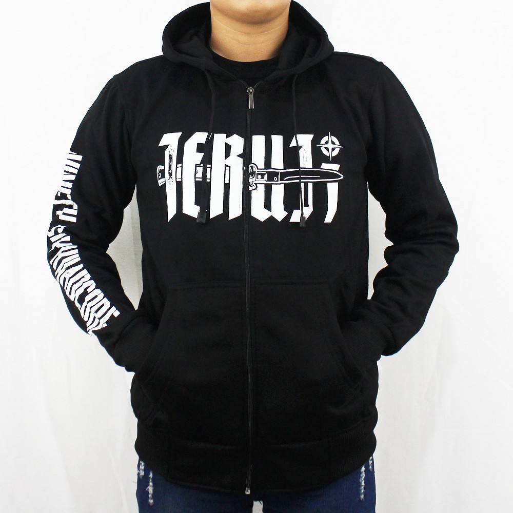 JAKET MUSIK JERUJI 01 - JAKET JERUJI - SWEATER HOODIE MUSIK JERUJI - JAKET HEAVY METAL - HOODIE PRIA